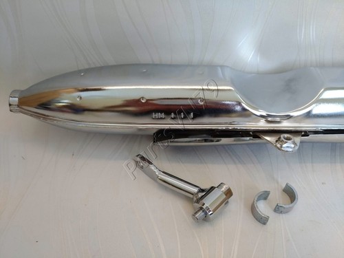 1972-1973 Honda CL70 K3 Exhaust Muffler Pipe. SS50 CL50 CD50 Silence Hanging Up. - Picture 6 of 8
