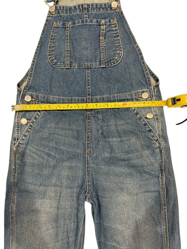 Topshop Moto Denim Jean Overalls Pants Blue Women’s Size 4 32x28 Good Condition - Picture 6 of 14