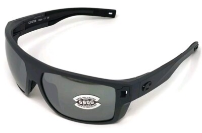 NOS Costa 06S9034 Diego Sunglasses - MatteGry/PolarizedMirrorGrySlvr 580G Lens