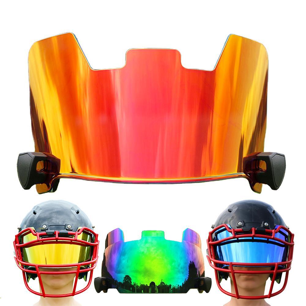 Football Helmet Visors with Clip Chrome Rugby Helmet Eye Shield