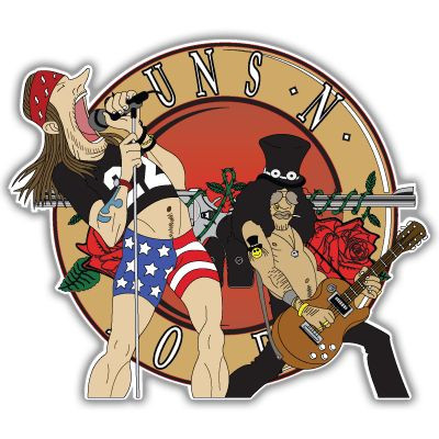 Guns N' Roses Vynil Car Sticker Decal - Select Size | eBay