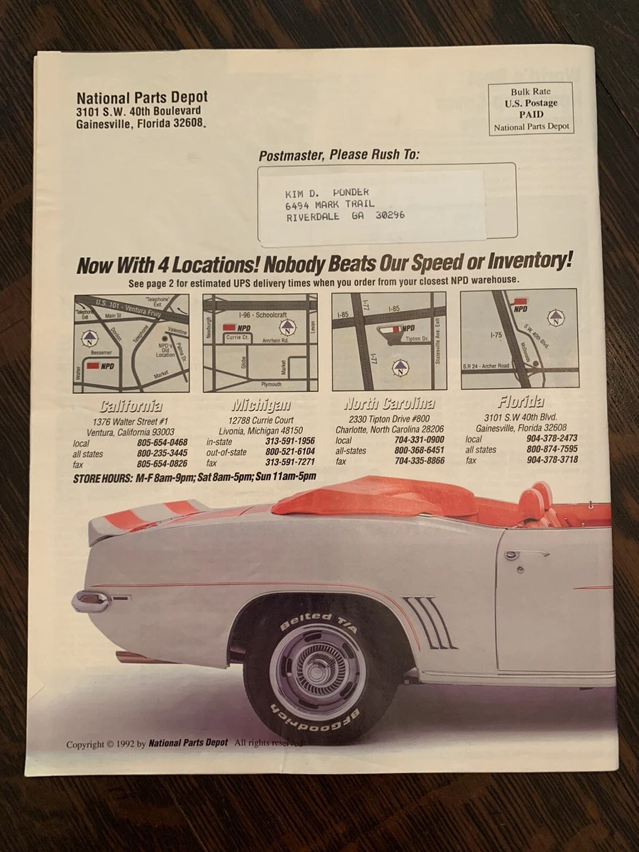 67 camaro parts catalog online