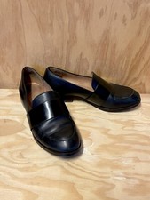 Madewell Black Loafer Leather Slip-On Flat Shoes, Women  s Size 5