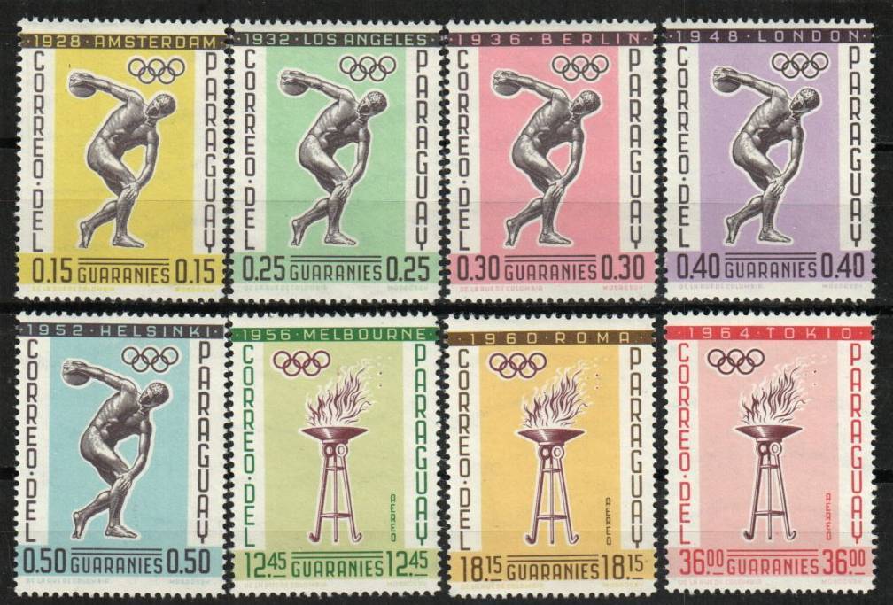Paraguay Stamp 707-714 - Olympics from 1928-1964 | eBay