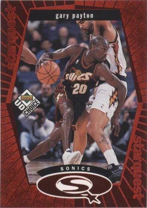 Gary Payton Basketball 1998-99 Season Sports Trading Cards 