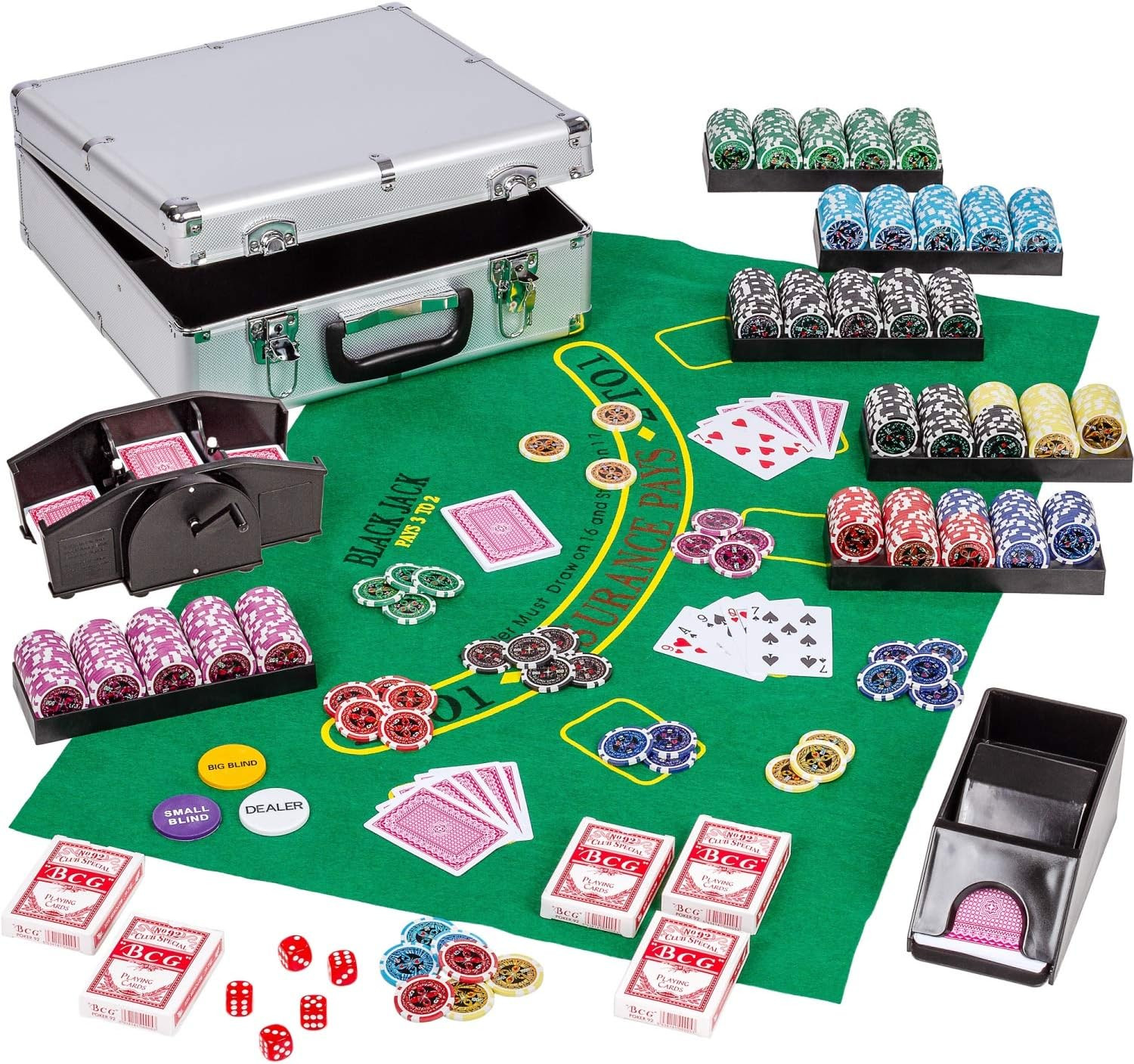 Mallette poker deluxe jetons lourds 12g pour remplacer vos vieux accessoires usés