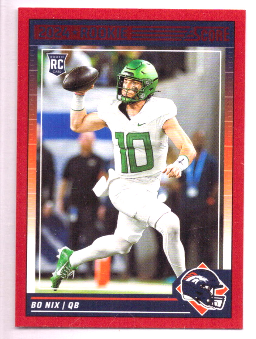 2024 Score - Rookies Bo Nix #332 Red (RC)