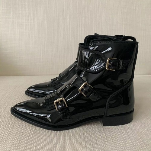 Massimo Dutti Black Patent Leather 