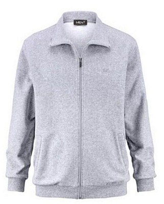 Sweatjacke grau meliert Herren 9 XL Übergrößen, Baumwolle
