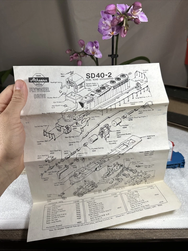 Athearn Ho Scale Southern Pacific Olympic SD40-2 Powered Diesel Locomotive #4420 - Image 2 of 4