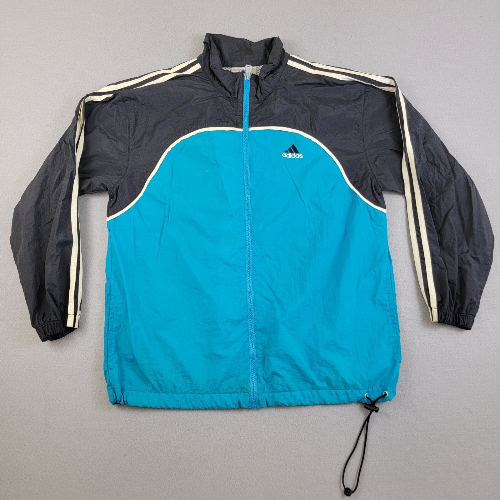 VINTAGE Adidas Windbreaker Jacket Green 