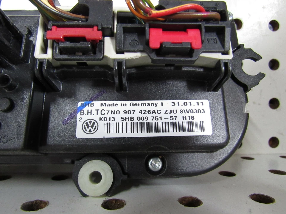 Volkswagen Golf 2010 2011 calefacción aire acondicionado temperatura climatización control 3C8907336AH fabricante original  Foto 3 de 3