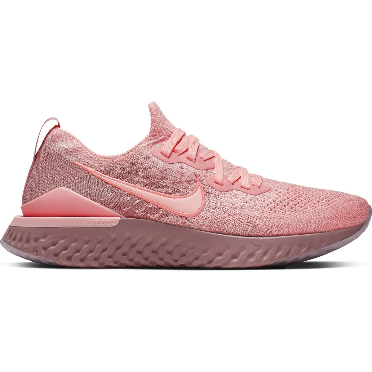 NIKE EPIC REACT FLYKNIT 2 SIZE UK 8.5 EUR 43 BQ8927 600 PINK