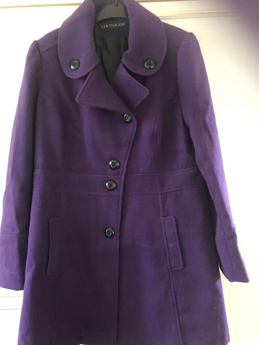 Centigrade Ladies Purple Coat size Medium New