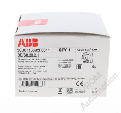 New Sealed ABB BE/S8.20.2.1  Binary Input 8F 24-230V Scanning Module 2CDG110092