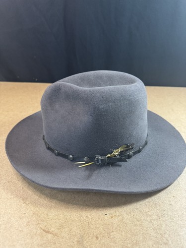 Arizona Hatters Fur Felt Western Cowboy Hat 6 5/8 Custom Made USA Vintage - Picture 2 of 23