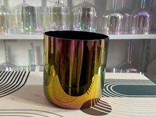 Cosmic Clear Sound Bowl F Heart Chakra Quartz Crystal Singing Bowl 7"