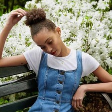 Urban Outfitters Blue Button-down Denim Mini Dress