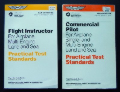ASA Practical Test Standards Flight Instructor Commercial Pilot Multi-Engine FAA