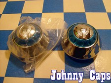 Quantum Tek Wheels Chrome /Blue Center Caps #...