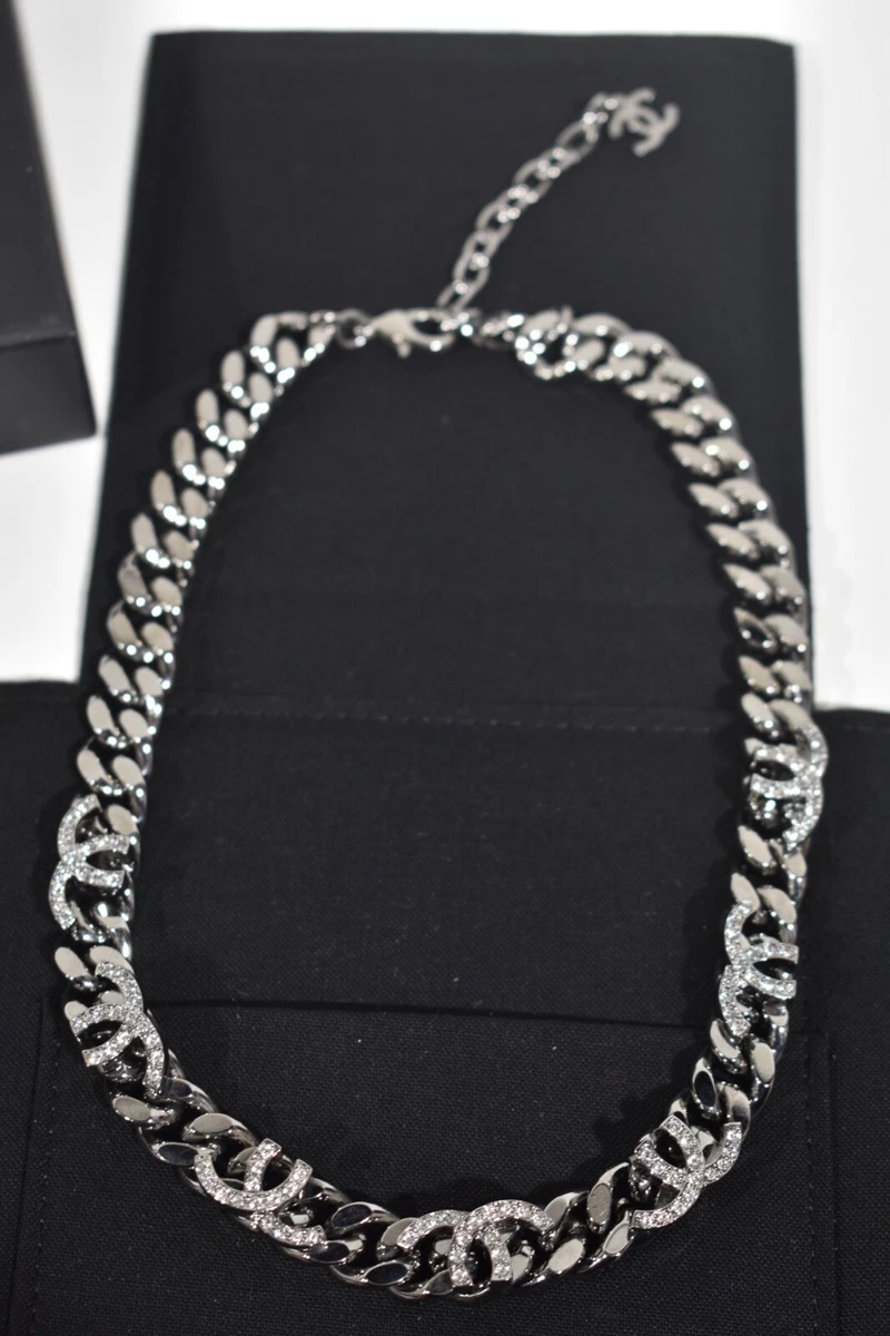 Chanel cuban outlet link necklace