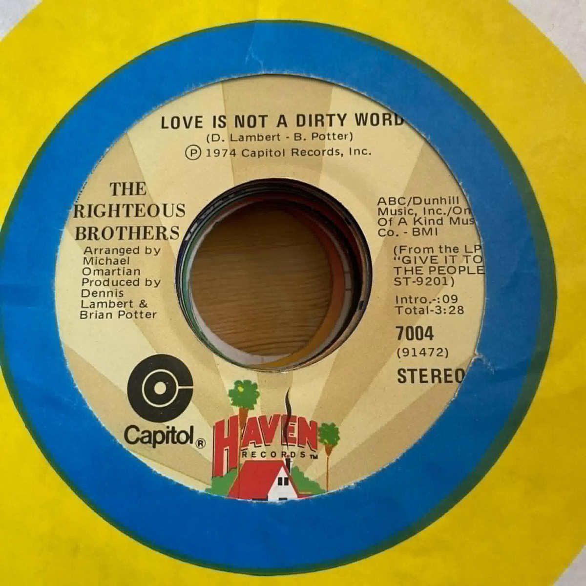 The Righteous Brothers - Give it to the People 7004 45rpm VG+ R39