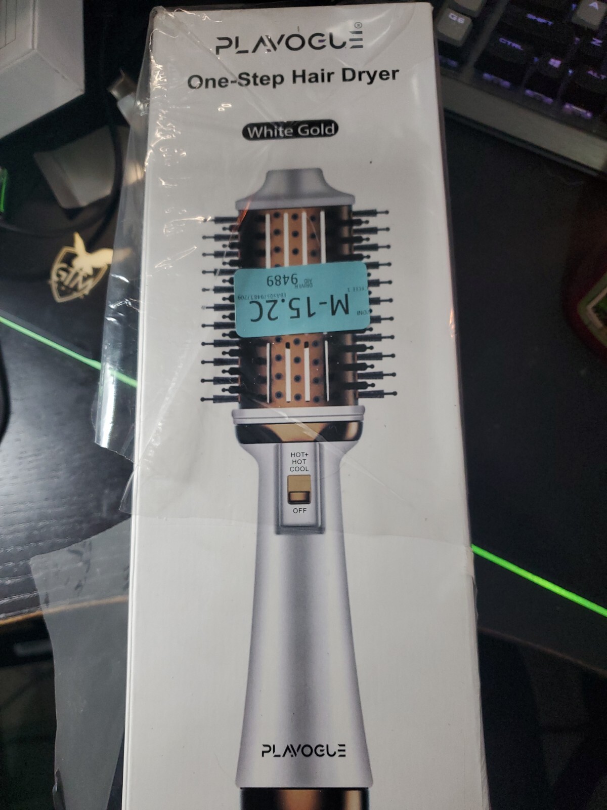 Plavogue PV444 Dual Voltage Blow Dryer Hair Brush White Gold eBay