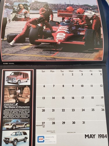 Championship Drivers Association - 1984-85 Calendar - PPG Indy Racing H - Picture 3 of 9
