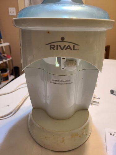 Rival Deluxe Ice Shaver Frozen Drink Snow Cone Maker Model IS450 Blue - Picture 4 of 5