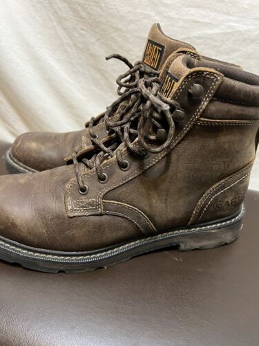 Ariat Men's ASTM F2892-11 EH Brown Leather Waterproof Work Boots Laces Size 10D - Picture 3 of 11
