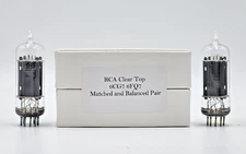 6CG7 / 6FQ7 RCA Clear Top Match Balance 2 Tubes (New Old Stock) 1 Year Warranty