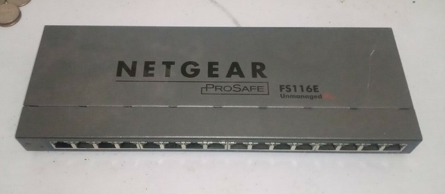 Netgear FS116E | ProSafe Plus 16-Ports 10/100Mbps Fast Ethernet Desktop