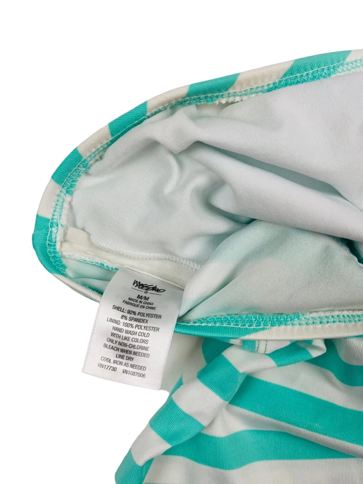 Traje de baño Tankini a rayas verdes y blancas Mossimo para mujer M Foto 3 de 3