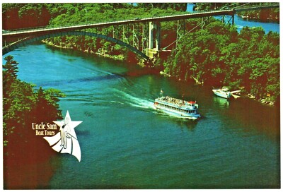 Postcard - Uncle Same Boat Tours ~ Island Wanderer 1000 Thousand Bridge - Unused