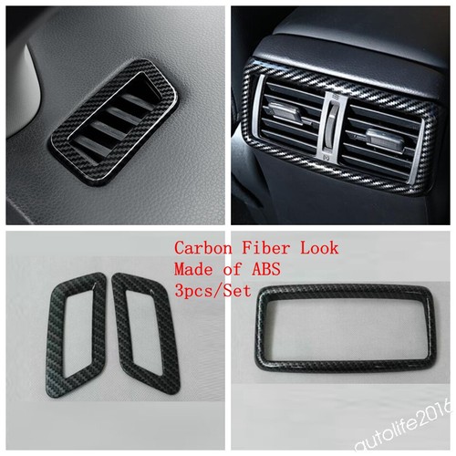Borde de cubierta de aire acondicionado aspecto de fibra de carbono para Nissan X-trail T32/Rogue 2014-2020 ABS - Imagen 23 de 25