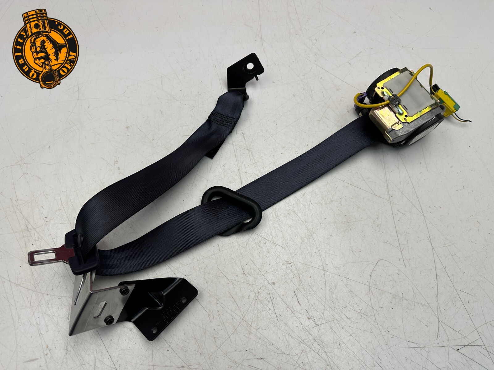 2003-2010 BENTLEY CONTINENTAL GT REAR LEFT SIDE SEAT BELT RETRACTOR BLUE OEM 49k
