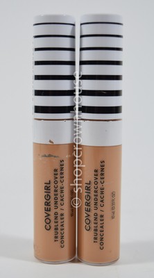 2 Covergirl TruBlend Undercover Full Coverage Concealer Liquid #D150 Warm Tawny