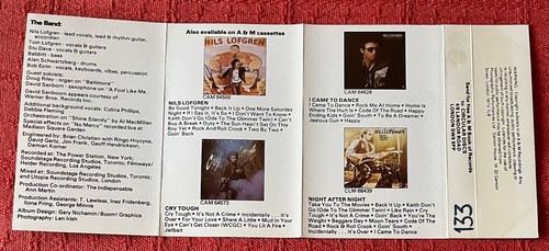 NILS LOFGREN - UK CASSETTE TAPE - NILS (1979 SELF TITLED ALBUM) - Picture 4 of 5
