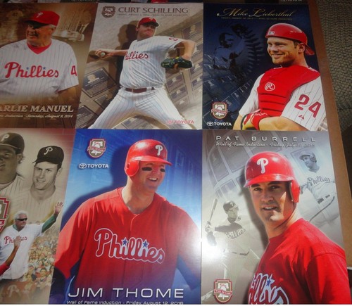 Phillies WALL OF FAME PRINT PICK A YEAR:2015-2016-2017~2018-THOME-BURRELL~SGA - Picture 3 of 19