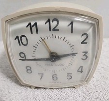 Vintage Westclox Alarm Clock 1960's Made in USA #11184E Wind Up Works