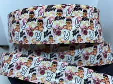 NEW 5yards Bad Bunny 1" wide Grosgrain Ribbon