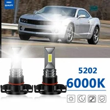 For Auto Camaro 2010 2012 2013 5202 LED Foglight Bulbs Conversion Kit White