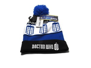 Download Doctor Who Dr Tardis Police Call Box Embroidered Knit Pom ...