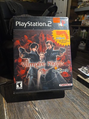 Vampire Night + GunCon2 - Sony Playstation 2 PS2 NEW SEALED SET BLACK LABEL MINT