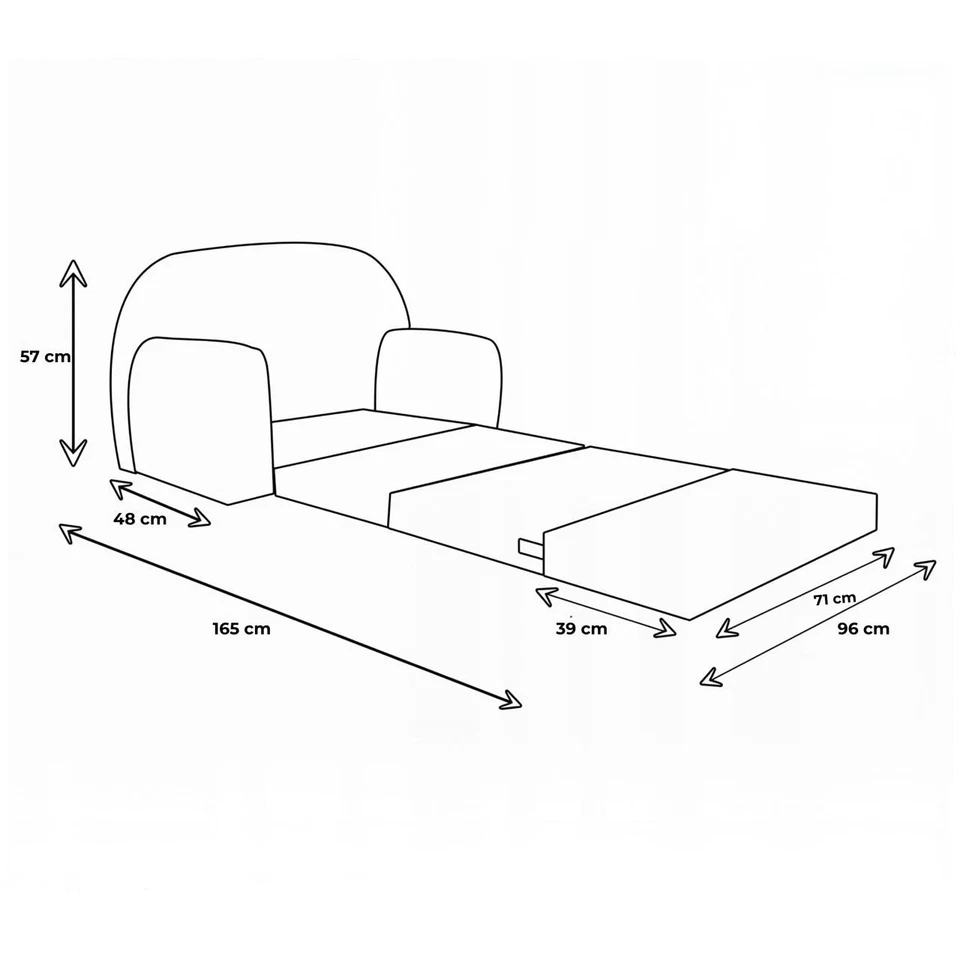 Kindersofa Kindercouch Kindersessel Kindermöbel Sofa FORTISLINE - Bild 2 von 4