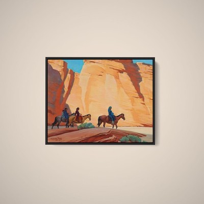 Maynard Dixon - Navajos in a Canyon - Art Print on Paper or Canvas