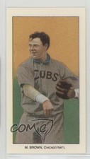 1988 CCC 1909-11 T206 Reprints Mordecai Brown (Cubs on Shirt) HOF 0q3