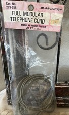 Vintage Archer 25ft Gray Modular Telephone Cord Cat No 279-356 NOS Rare