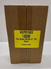 Star Wars Black Series Hasbro Plo Koon 6 inch Box Never Opened Collector Grade.