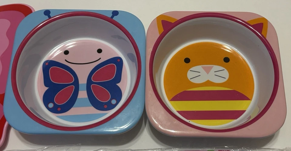 Skip Hop Gato Mariposa Cuenco Crocodile Creek Snack Bumkins Dr Seuss Platos de Flor Foto 3 de 4